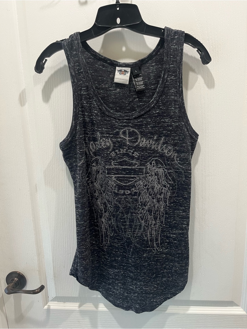 Harley-Davidson Black Heather Wing Graphic Tank